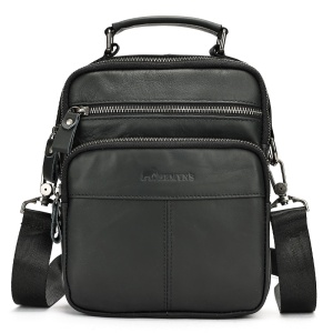 Geanta barbati din piele naturala neagra JERMYN'S Belfast - Img 4