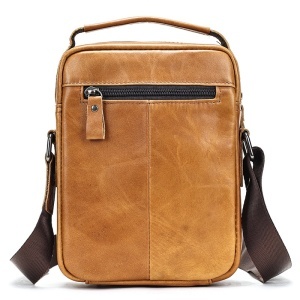 Geanta messenger barbati, piele naturala, JERMYN'S Kansas, maro - Img 6