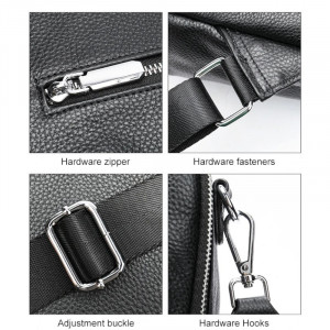 Rucsac dama din piele naturala neagra JERMYN'S Havana - Img 11