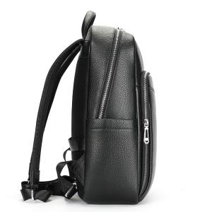 Rucsac din piele naturala neagra JERMYN'S Tommy - Img 6