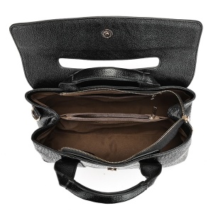 Geanta dama JERMYN'S Antonia, piele naturala, neagra, eleganta - Img 9