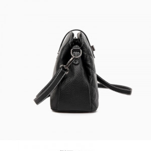 Geanta eleganta dama din piele naturala neagra JERMYN'S Clara - Img 10