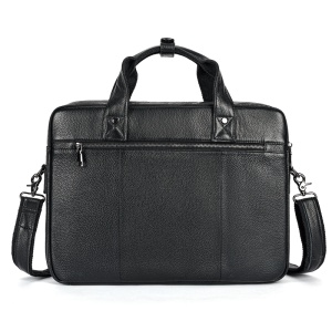 Geanta laptop 17", JERMYN'S Nelson, piele naturala neagra - Img 7