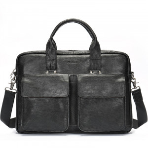 Geanta laptop din piele naturala neagra JERMYN'S Sunderland - Img 2