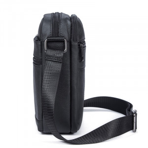 Geanta messenger barbati din piele naturala neagra JERMYN'S Hampton - Img 4