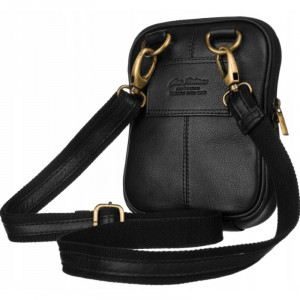 Geanta messenger barbati PETERSON Noah din piele naturala neagra - Img 2