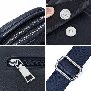 Geanta messenger barbati, piele naturala, JERMYN'S Lincoln, bleumarin - Img 11