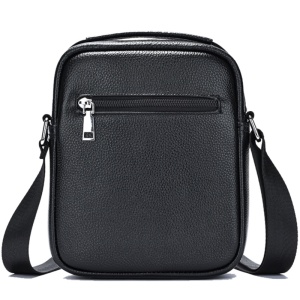Geanta messenger barbati, piele naturala, JERMYN'S Lincoln, neagra - Img 4