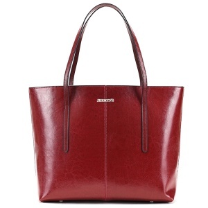 Geanta shopper dama din piele naturala rosie JERMYN'S Sheryl - Img 4