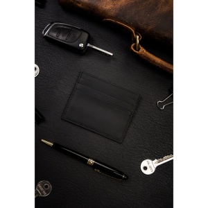 Portcard barbati piele naturala, JERMYN'S Oliver, negru - Img 7