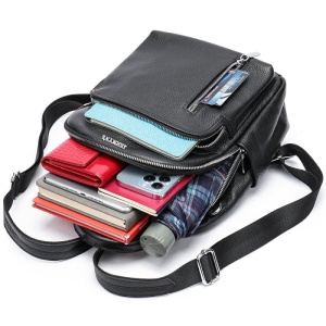 Rucsac dama din piele naturala neagra JERMYN'S Havana - Img 10