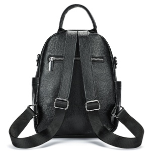 Rucsac dama din piele naturala neagra JERMYN'S Roma - Img 5