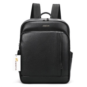 Rucsac piele naturala barbati, JERMYN'S Oakland, negru - Img 3