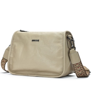 Geanta dama JERMYN'S Alice, piele naturala, gri - Img 3