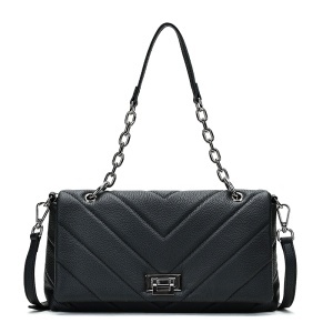 Geanta dama, piele naturala, JERMYN'S Almeira, neagra - Img 5