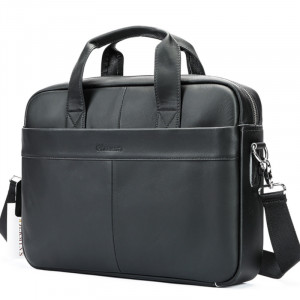 Geanta laptop din piele naturala neagra JERMYN'S Preston