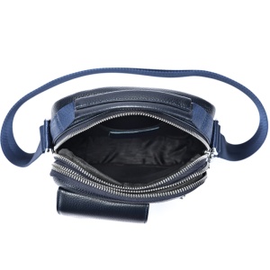 Geanta messenger barbati, piele naturala, JERMYN'S Lincoln, bleumarin - Img 8