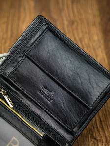 Portofel premium negru barbati ROVICKY RFID din piele naturala - Img 13