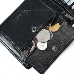 Portofel slim barbati JERMYN'S Bergamo RFID din piele naturala neagra - Img 7