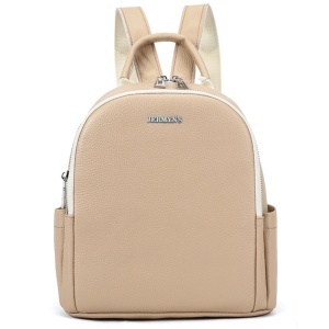 Rucsac dama din piele naturala bej JERMYN'S Adelaide - Img 4