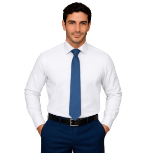 Camasa alba office barbati Royal Oxford EASY IRON - Luxury Slim Fit