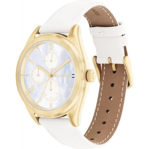 Ceas dama TOMMY HILFIGER Monica 1782594 auriu cu curea alba - Img 3
