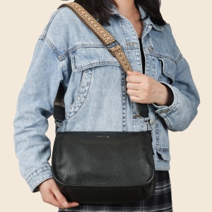 Geanta dama JERMYN'S Alice, piele naturala, neagra - Img 10
