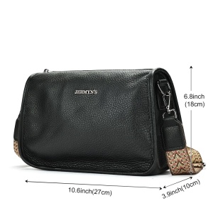 Geanta dama JERMYN'S Alice, piele naturala, neagra - Img 8