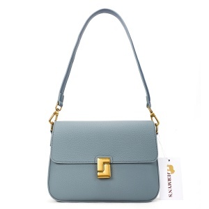 Geanta dama, piele naturala, JERMYN'S Cesara, bleu