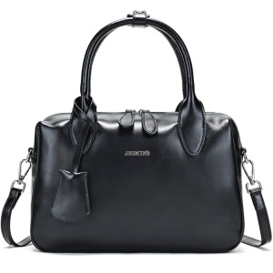 Geanta dama, piele naturala, JERMYN'S Madeira, neagra - Img 3