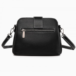 Geanta eleganta dama din piele naturala neagra JERMYN'S Clara - Img 5
