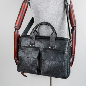 Geanta laptop din piele naturala neagra JERMYN'S Sunderland - Img 4