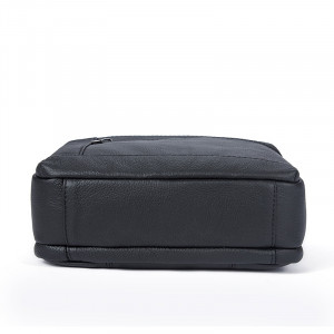 Geanta messenger barbati din piele naturala neagra JERMYN'S Hampton - Img 5