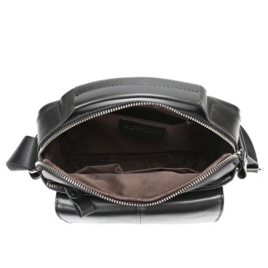 Geanta messenger barbati din piele naturala neagra JERMYN'S Wilson - Img 7