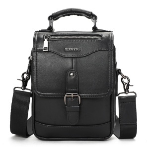 Geanta messenger barbati, piele naturala, JERMYN'S Bristol, neagra - Img 5