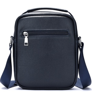 Geanta messenger barbati, piele naturala, JERMYN'S Lincoln, bleumarin - Img 4