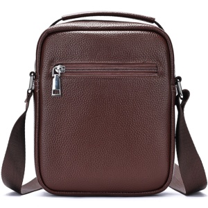 Geanta messenger barbati, piele naturala, JERMYN'S Lincoln, maro - Img 4
