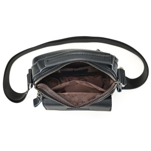Geanta messenger barbati, piele naturala, JERMYN'S Texas, neagra - Img 8