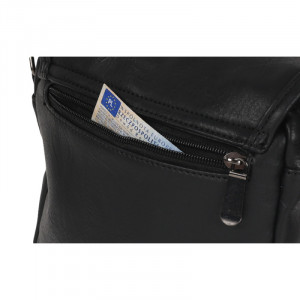 Geanta neagra messenger barbati CAVALDI Fabian - Img 8