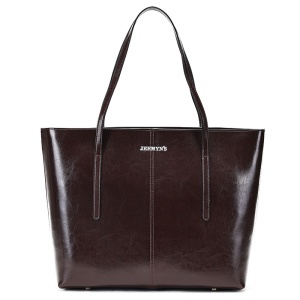 Geanta shopper dama din piele naturala maro inchis JERMYN'S Sheryl - Img 5