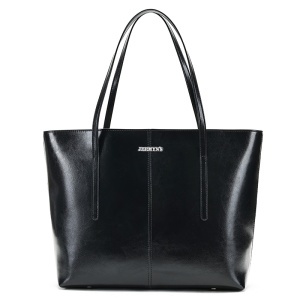Geanta shopper dama din piele naturala neagra JERMYN'S Sheryl - Img 3