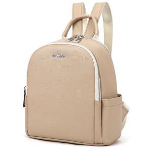 Rucsac dama din piele naturala bej JERMYN'S Adelaide