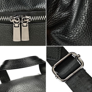 Rucsac dama din piele naturala neagra JERMYN'S Parma - Img 11