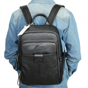 Rucsac din piele naturala neagra JERMYN'S Portland - Img 2