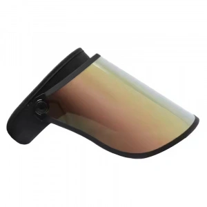 Cozoroc cu Vizor pentru Protectie solara UVA-UVB, reglabil 360 grade, Marinela Radu, acopera toata fata, champagne