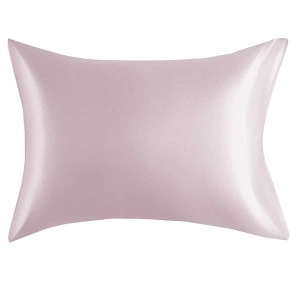 Fata de Perna din Satin cu Protectie pentru Par si Ten, Marinela Radu, 50x70 cm, Satin Premium, Roz