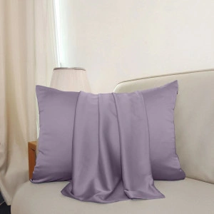 Fata de Perna din Satin cu Protectie pentru Par si Ten, Marinela Radu, 50x70 cm, Satin Premium, Mov - Img 2