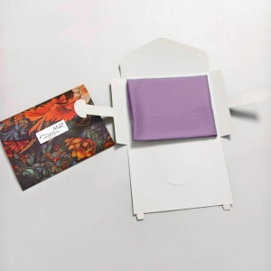 Fata de Perna din Satin cu Protectie pentru Par si Ten, Marinela Radu, 50x70 cm, Satin Premium, Mov - Img 5