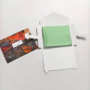 Fata de Perna din Satin cu Protectie pentru Par si Ten, Marinela Radu, 50x70 cm, Satin Premium, Verde - Img 5