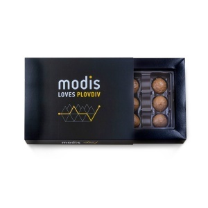 Branded Box with 9 Chocolate Truffles - Img 2